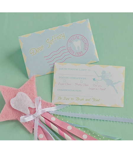 Tooth Fairy Customized Printable Letter and Envelope
